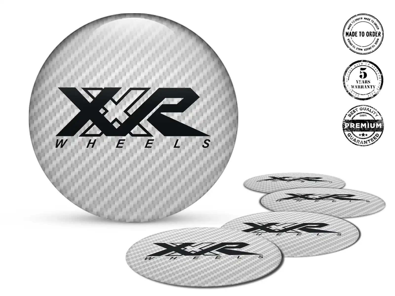 XXR Resin Domed Stickers Racing Rim Logos